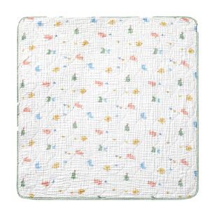 全棉时代纱布婴儿浴巾宝宝新生儿童包被盖毯加大加厚