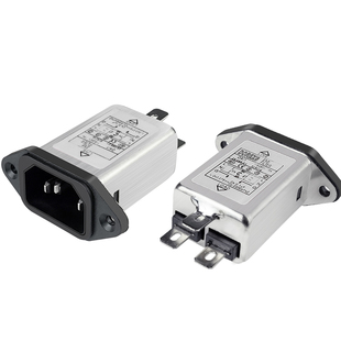 电源滤波器 AC插座滤波器 抗干扰 品字IEC滤波插座10A 220V