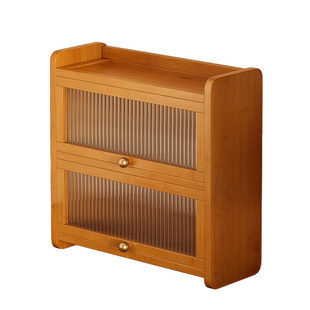 桌上小型翻门书柜简易迷你置物架儿童桌面书架收纳展示柜飘窗床头