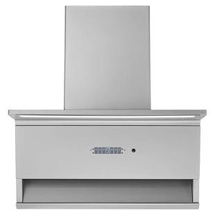 新款超薄抽油烟机家用大吸力顶侧双吸银灰色7字机家用燃气灶套装