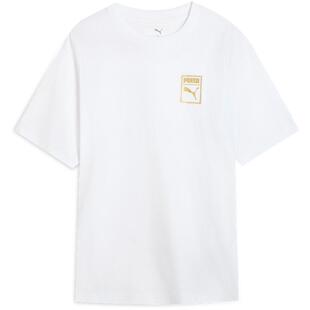 纯棉宽松白色休闲短袖T恤男女款PUMA彪马夏季印花运动上衣 689270