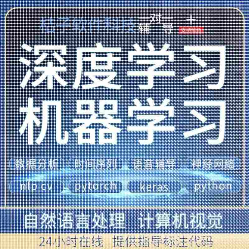 Python代编程深度学习神经网络自然语言处理数据预测知识图谱接单