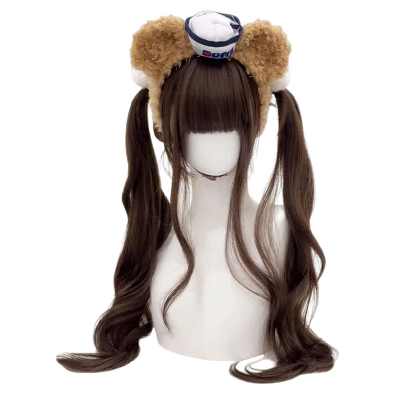 【甜心】lolita假发女80cm长卷发洛丽塔双马尾二次元萝莉全头套jk