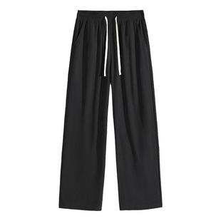 回力美拉德裤子男秋冬灯芯绒卡其色阔腿裤冬季男款加绒直筒休闲H