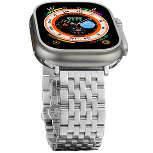 maenwvo适配iwatch11表带苹果手表表带高级抛光设计款不锈钢金属原装高级非钛带合金applewatchultra3表带