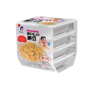 日本进口北海道日式山大纳豆原味拉丝极小粒拌饭寿司食材带调料包