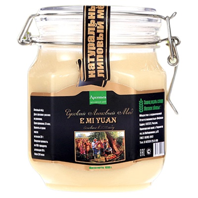 俄罗斯进口蜂蜜俄蜜源椴树蜜1000g大瓶装 结晶雪蜜原装进口蜂蜜