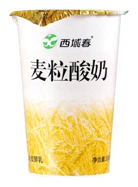 新疆西域春麦粒酸奶180克*12杯整箱营养代餐燕麦谷物酸奶早餐搭档