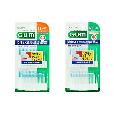 gum弹性按摩齿间牙周护理牙缝刷