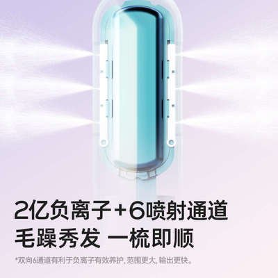 lena无线直发梳负离子便携迷你充电式拉直板夹短发打理神器电梳子