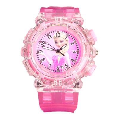 爱莎公主儿童手表女孩发光玩具