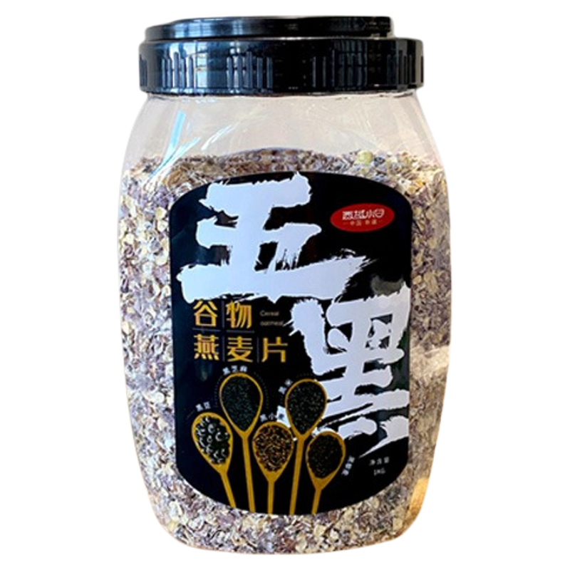 西域小白五黑麦片无添加无蔗糖