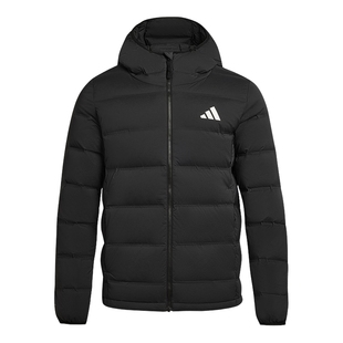 adidas阿迪达斯连帽鸭绒排骨羽绒服夹克冬装新款男保暖外套KH3993