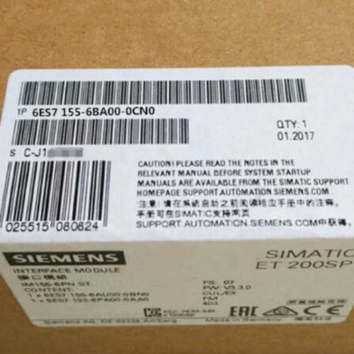议价西门子ET200 6ES7155-6BA00-0CN0原装标准型模块6ES71556BA00