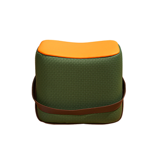 储物马鞍换鞋凳子家用门口轻奢高端创意编织皮革收纳设计师化妆凳