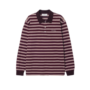 预售Dunst【周雨彤代言】条纹长袖T恤双色刺绣polo衫UDTS4C119