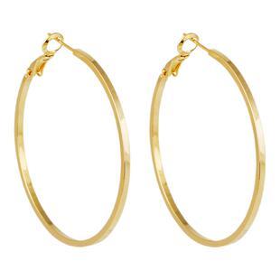 s999纯银针素圈耳环2025新款爆款高级感大圈圈耳饰女简约夸张耳圈