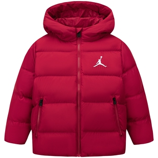 Jordan童装青少年羽绒服男女2026冬季新款加厚保暖外套JD2532256