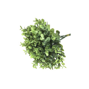 塑料仿真小草 直毛霜白尤加利多款工艺品装饰插花配材 迷你小叶子