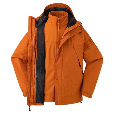 添柏岚官方男款冲锋衣三合一