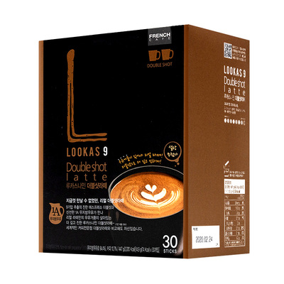 lookas9韩国拿铁脱脂牛奶咖啡粉