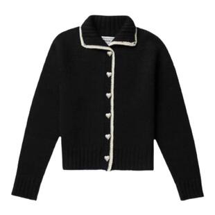 【现货】urbanic30 韩国小众秋冬新款爱心纽扣针织毛衣开衫女外套