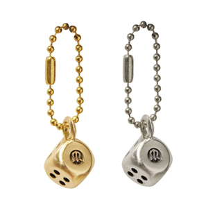 台湾Metalize幸运骰子钥匙圈钥匙扣挂饰小礼物复古色子吊饰配件