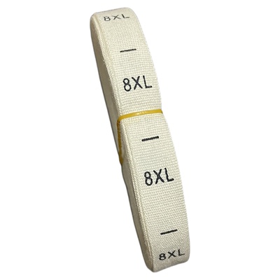 纯棉码标棉带丝印号码标童装布标