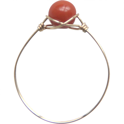 午后慢时光14k手工绕线南红玛瑙