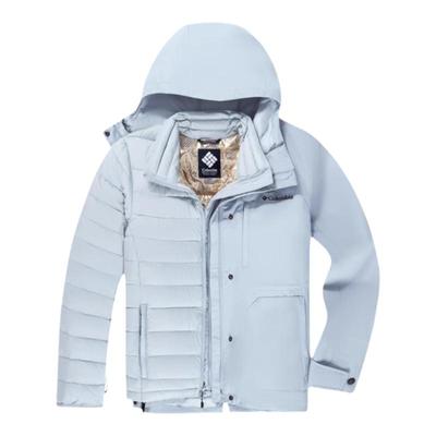 哥伦比亚Columbia户外女金点热能700P羽绒防水三合一冲锋衣XR4528