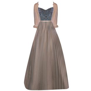 伴娘服女2025新款冬季显瘦晚礼服小众高级感姐妹服伴娘团裙小个子