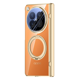 适用于oppofindn6手机壳oppo find n6新款折叠屏保护套findn6的磁吸高端折叠oppon6透明保护壳中轴全包防摔
