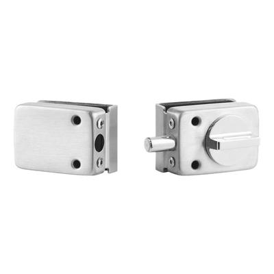 无框玻璃门地锁免开孔玻璃门中锁