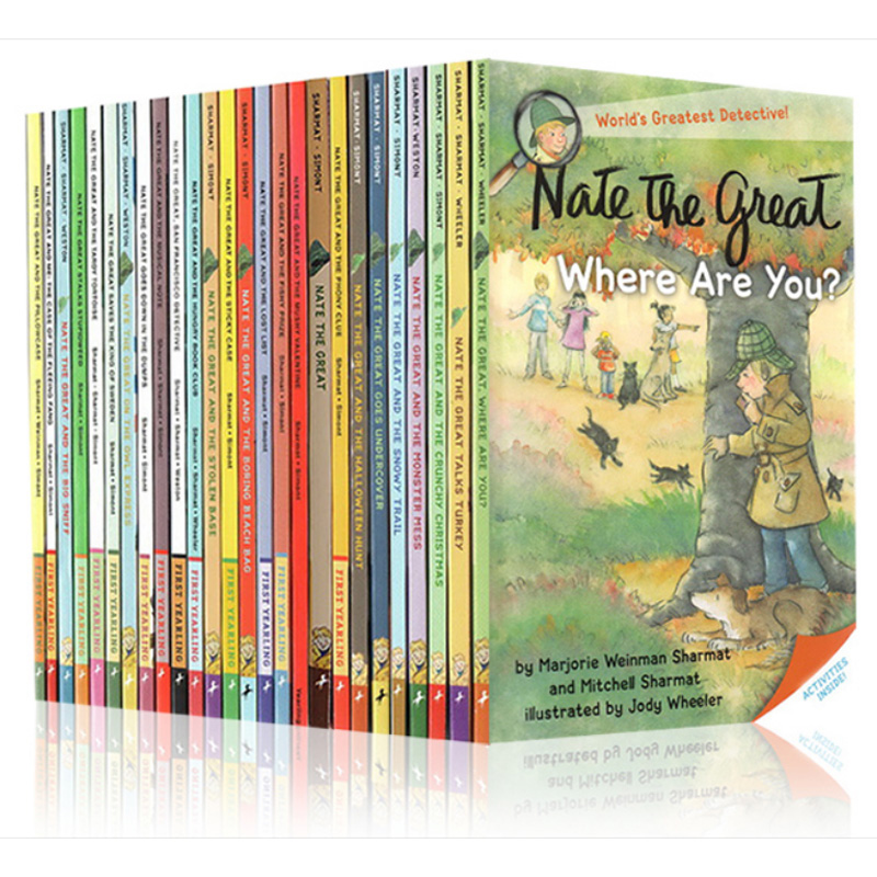 小偵探內(nèi)特28冊(cè)盒裝全集故事 Nate the Great 系列 兒童初級(jí)章節(jié)書橋梁書 寒假推薦280L-600L 大偵探小說英文原版【中商原版?