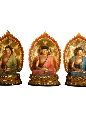 大型寺庙佛像三宝树脂玻璃钢