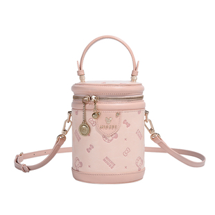 迪士尼正品手提包圆筒包女2026新款百搭水桶单肩包新年礼物送女友