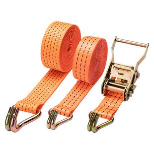 货车捆绑带紧绳器棘轮拉紧器加厚双钩耐磨紧固汽车货物万能收紧带