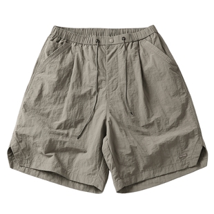 男士薄款速干短裤男夏外穿男款夏装裤子宽松五分裤2025新款大裤衩