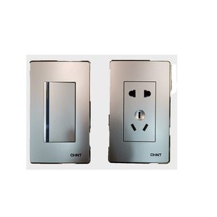 120型正泰开关插座面板家用NEW9E金色金边组合模块长方形五孔墙壁