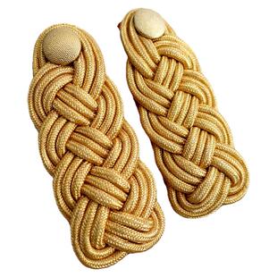 复刻徽章金属铜丝绳编织德国肩章欧美礼服肩章影视服装演出道具