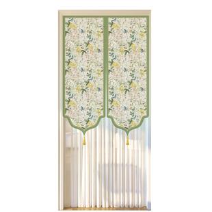 法式门帘隔断帘防蚊蕾丝家用卧室房间2025新款隐私遮挡帘薄纱帘幔