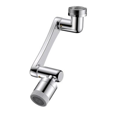 全铜机械臂万向水龙头增压防溅水