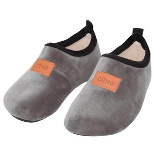 冬款加绒加厚儿童男女地板袜鞋宝宝防滑软底幼儿园室内早教袜鞋