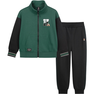 暇步士童装男童运动套装中大童休闲百搭春秋新品儿童卫衣裤子