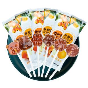 正宗秋梨膏枇杷棒棒糖儿童健康零食不上火无添加宝宝解馋糖果批发