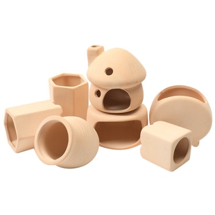 陶罐躲避洞鱼虾躲避屋迷你鹦鹉产卵洞鲷罐窝异型鱼繁殖罐鱼缸造景