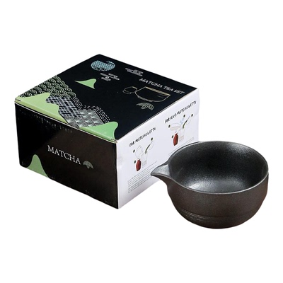 日式复古陶瓷抹茶碗茶筅立套装