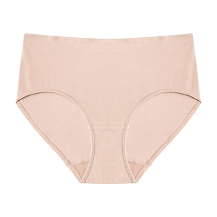 Bonny/博尼女士内裤女冰丝无痕棉裆中腰无痕女生透气三角裤夏新