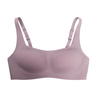 果冻法式1/2半杯内衣女小胸聚拢薄款夏季裸感无钢圈文胸罩bra