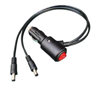 汽车载点烟器DC电源线加热垫通用充电器延长线一拖二公头母头转换